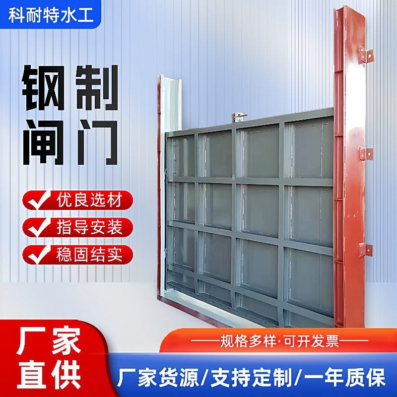 钢制闸门电动平板方闸门源头厂家水库电站水利手电两用不锈钢闸门