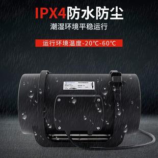 管道风机定制强力静音厨房排油烟机车间用排气扇小型耐高温带支架