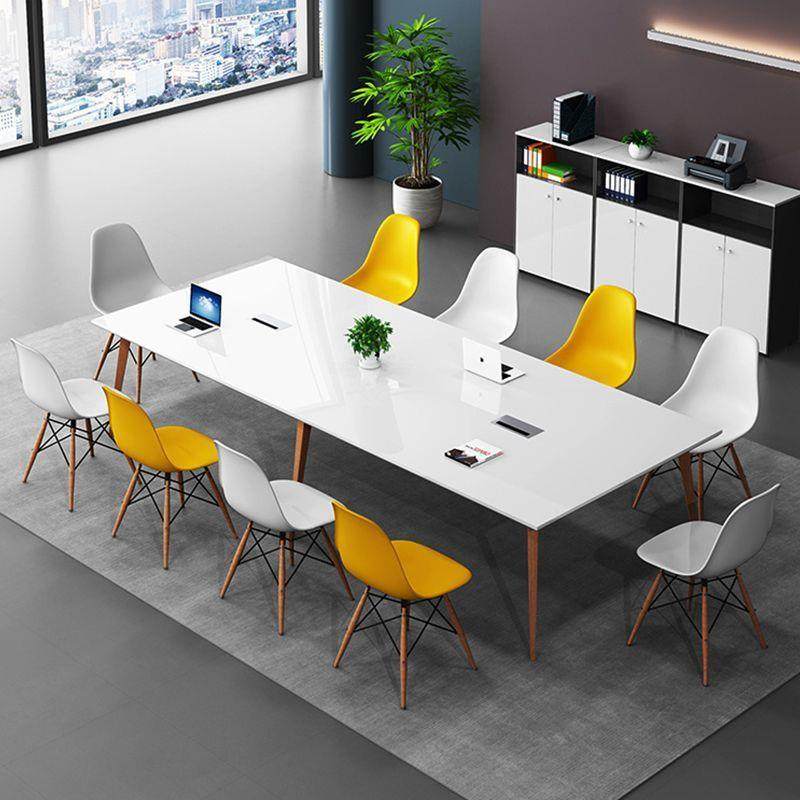白色烤漆会议桌长桌简约现代小型轻奢北欧接待洽谈桌椅组合培训桌,商业/办公家具,会议桌,淘宝优惠券,粉丝福利购,淘宝优惠卷