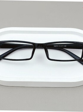 夏天防晒眼镜超轻窄全框近视眼镜架男女适用小黑方框