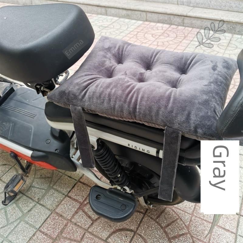 电动自行车后座软坐垫加厚儿童椅垫四季软垫子通用型长方形垫子