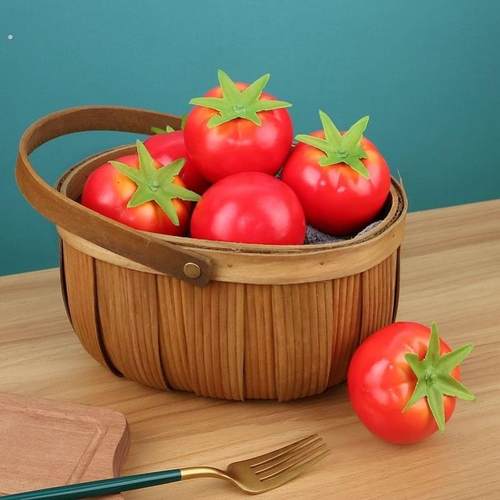 仿真西红柿蔬菜模型番茄蔬果玩具摆件店铺橱窗展厅装饰拍摄道具