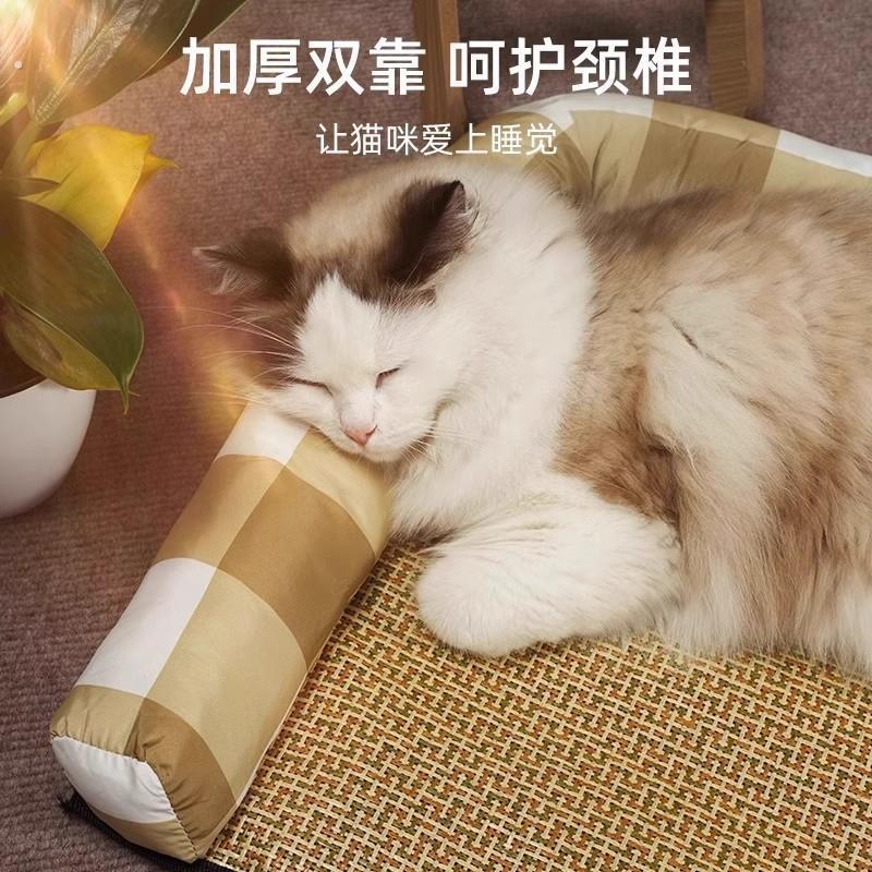 宠物猫咪凉席垫狗窝夏天降温冰垫猫窝垫子睡觉用四季通用夏季睡垫