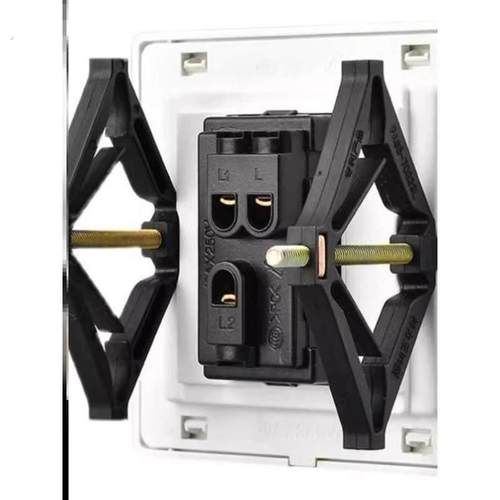 固定面墙插座卡扣丝底底盒固定器墙面面板电源支架开关内盒渐