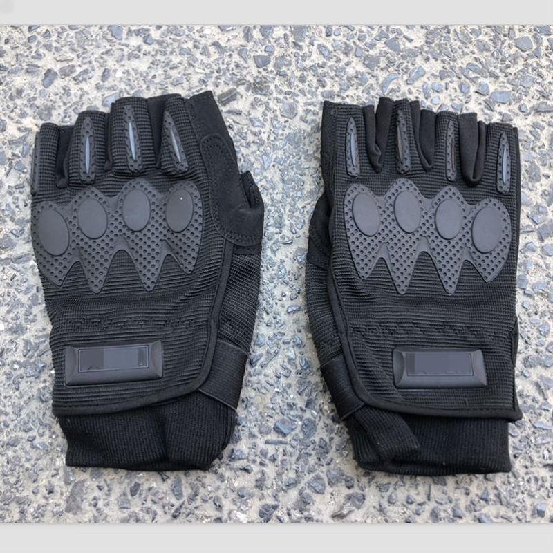 新式半指内手套黑色制式训练户外骑行攀岩防滑战术手套