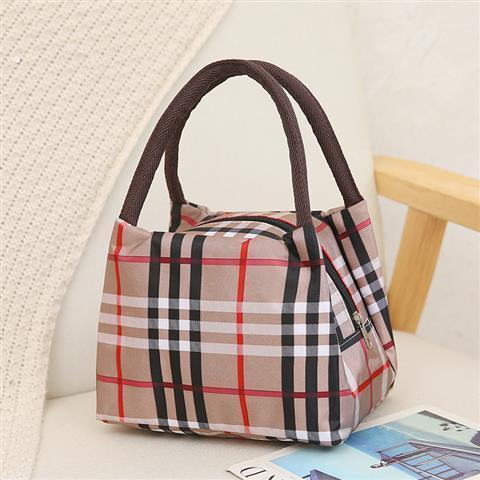 女士帆布手提袋加厚防水午餐袋妈妈小布袋牛津布手拎妈妈袋午餐袋