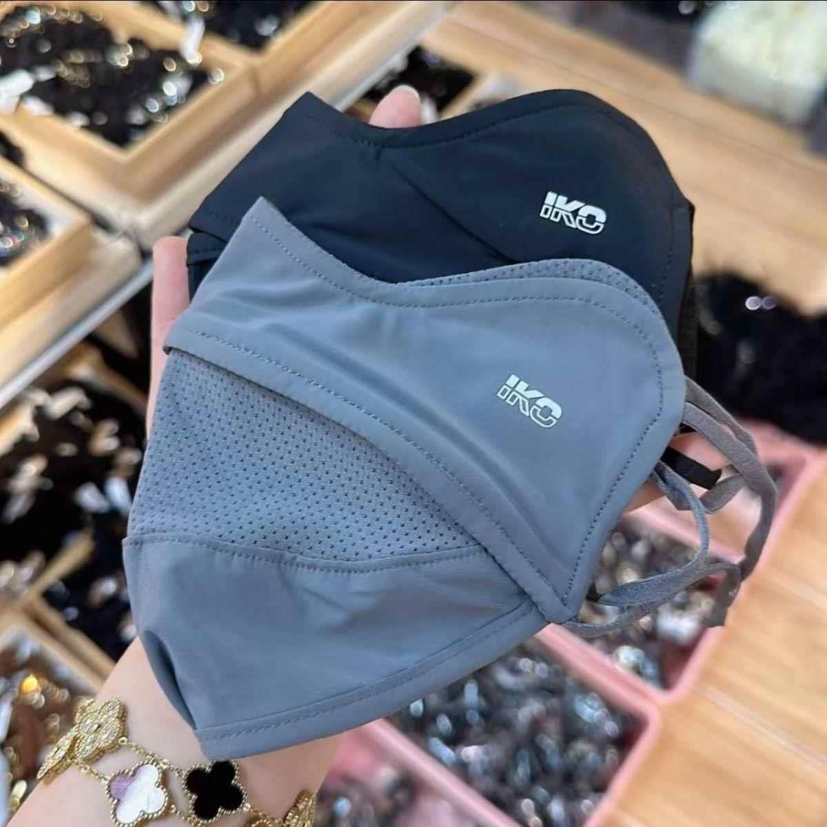 新款防晒口罩女夏季冰丝面罩护眼角透气骑行防紫外线可水洗轻薄款