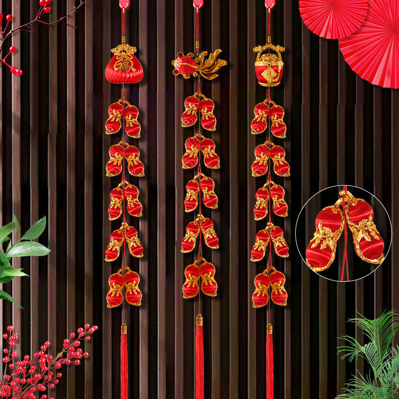 新家高级感装饰花生挂件客厅背景墙挂饰新年布置乔迁之喜入宅用品