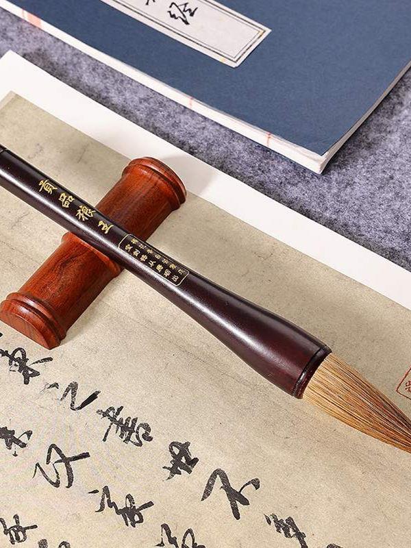 专业级狼毫毛笔斗笔写对联专用大号高档书法大字抓笔提笔春联福字