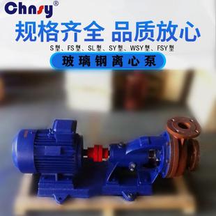 202.2W防爆电机卧式 化工泵 玻璃钢离心泵FS40 FS型联轴式