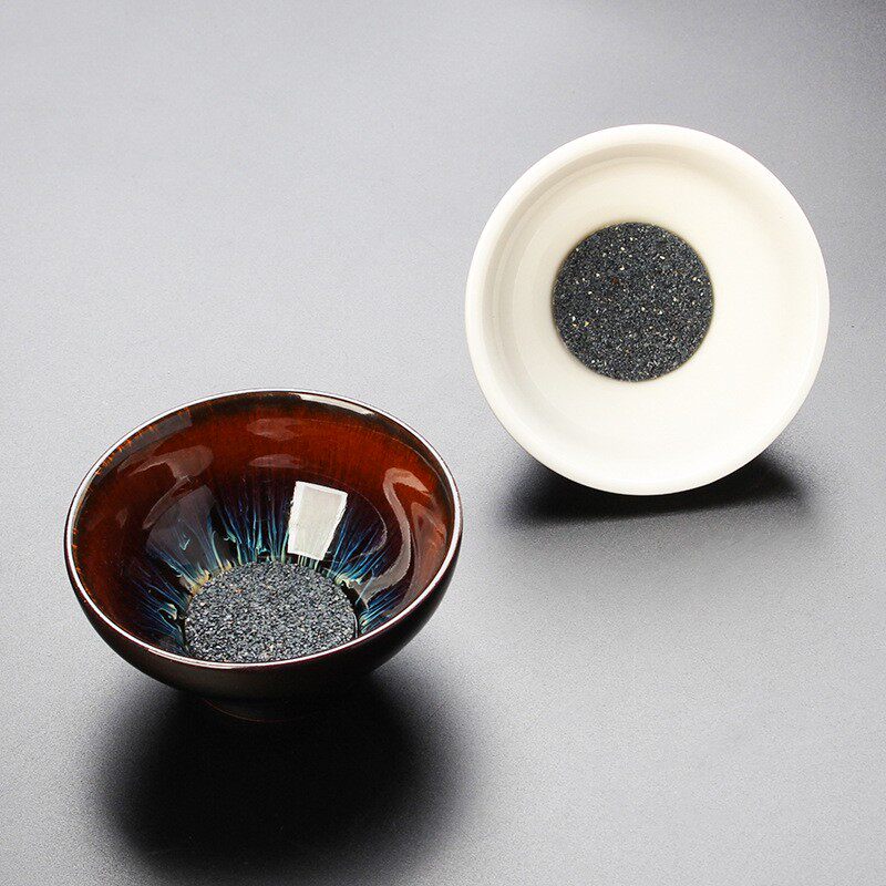 功夫茶具配件无孔茶漏茶滤创意茶漏器氧化铝矿石全陶瓷茶滤茶漏斗