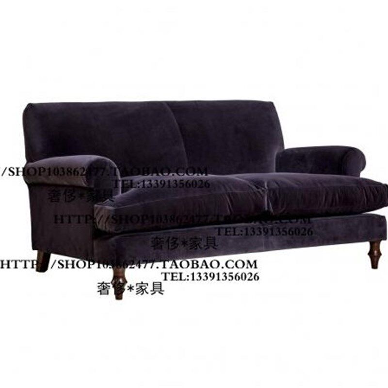 出口欧洲法式乡村风格布艺双人位沙发样板房别墅酒店咖啡厅家具