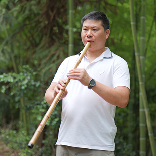 舒厚槐 亲制专业洞箫乐器 大舞台八孔六孔箫 金竹老料整节洞箫
