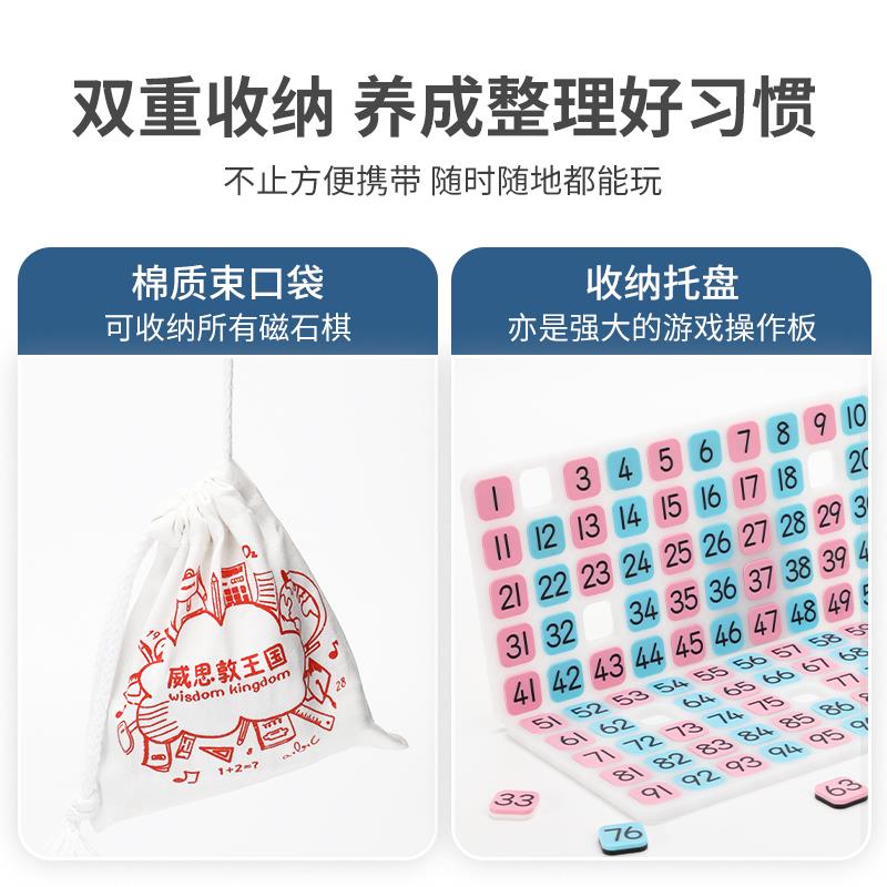 威思敦王国百数板儿童数学启蒙教具 思维训练玩具 幼小衔接学习