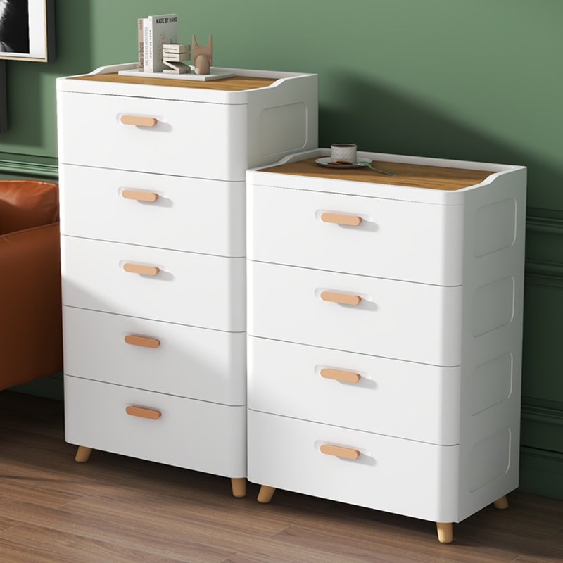 加厚抽屉式收纳柜多层塑料置物柜家用零食柜宝宝衣柜婴儿童储物柜