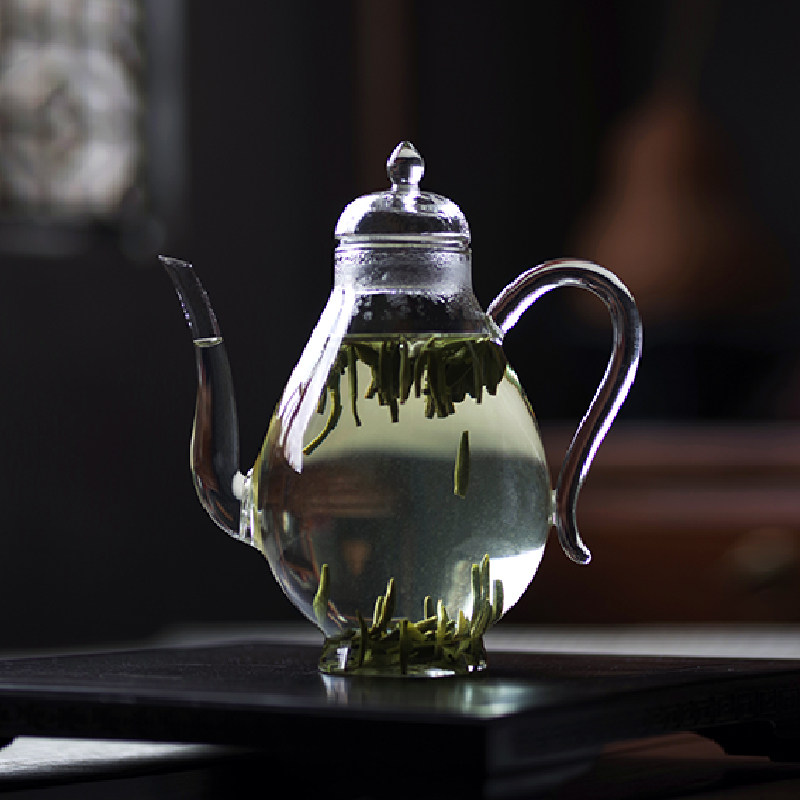 玻璃执壶仿宋耐热可煮宋风一人小茶壶绿茶专用手执泡茶壶茶杯套装