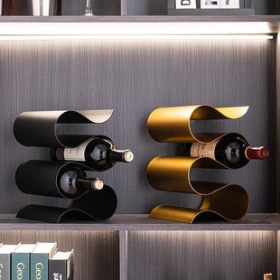 饰品 红酒架摆件轻奢高档简约现代客厅餐厅酒瓶展示架子家用酒柜装