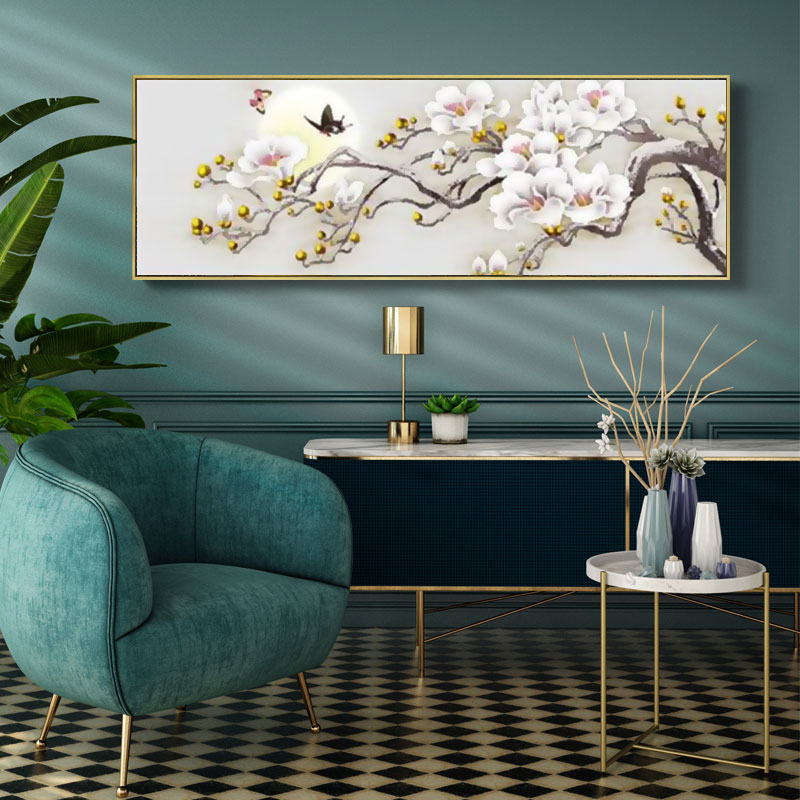 钻石画满钻客厅2023新款点贴钻十字绣花开富贵牡丹图大幅5D砖石秀