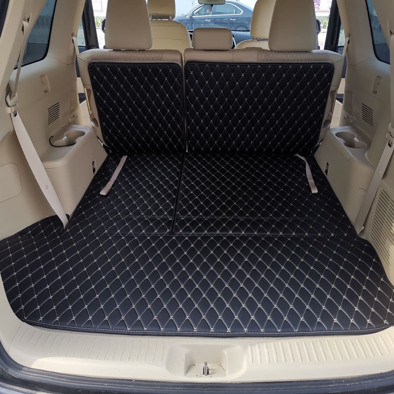 适用15款18款21款汉兰达七座后备箱垫后仓尾箱垫二排靠背垫防脏垫