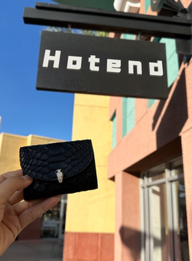 【美国Hotend】风琴式搭扣时尚卡包黑色