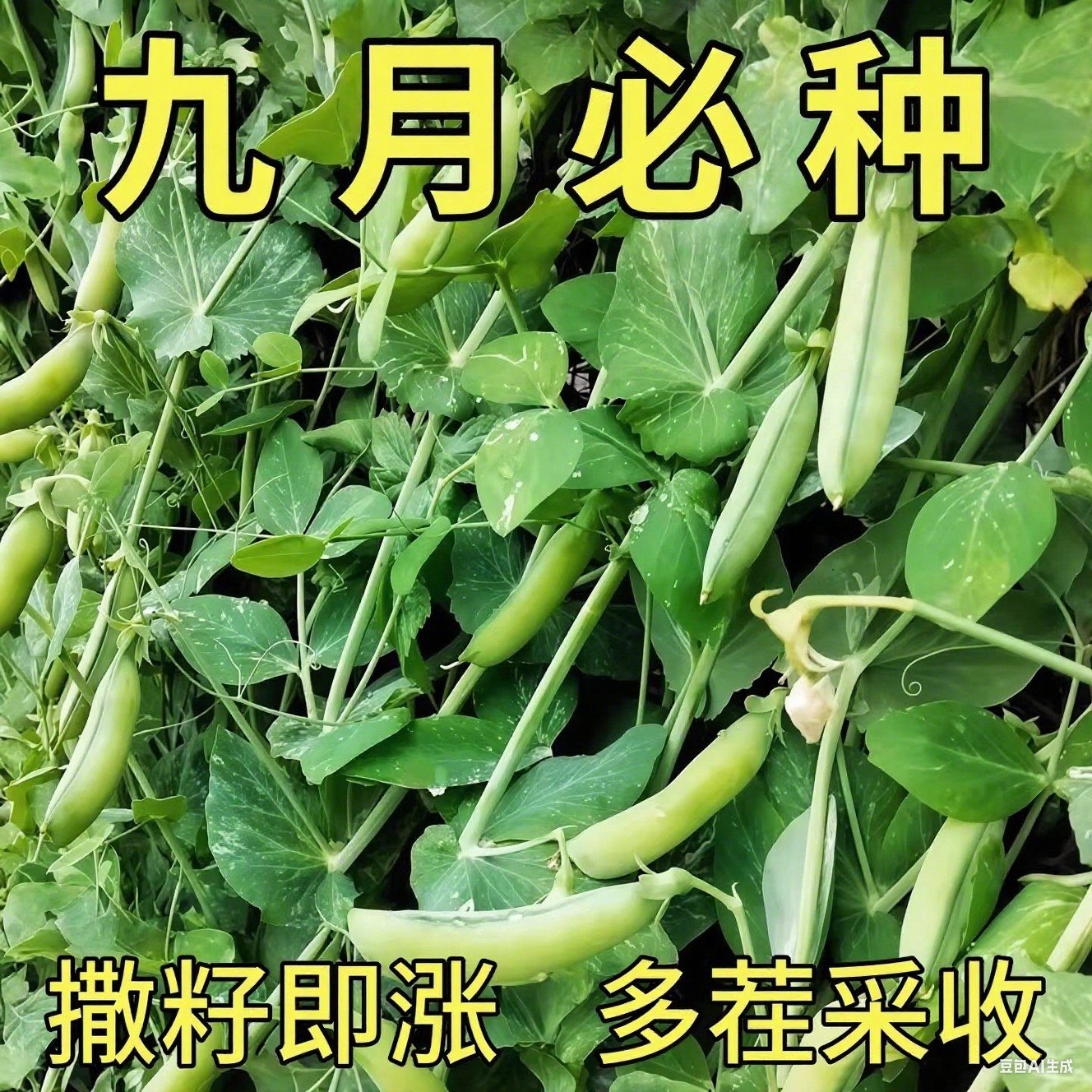 大白豌豆种子甜脆种子