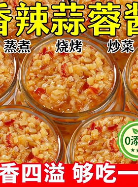 原味蒜泥辣椒酱剁椒家用火锅蘸料烧烤调烤生蚝扇贝6瓶官方旗舰店