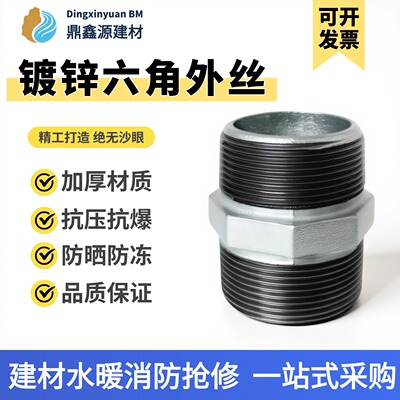 镀锌水管外丝内接六角接头
