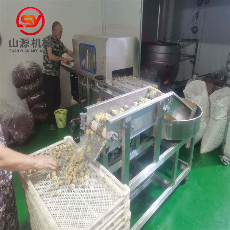 红枣燕麦酥巧克力淋浆机全自动转盘式裹糠设备上浆裹糠实体厂家