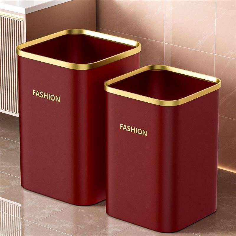 结婚压圈垃圾桶喜庆家用大容量红色婚房上档次卧室卫生间厨房专用