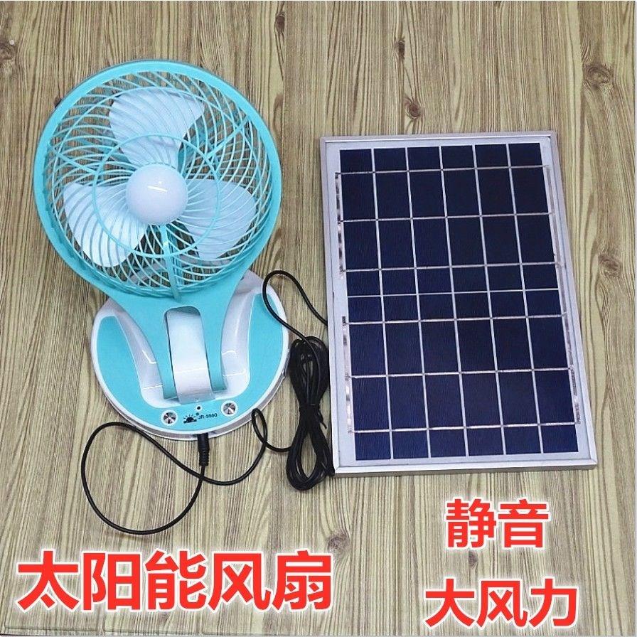 太阳能吊扇接口小吊扇多肉通风风扇太阳能风扇户外吊扇大风力