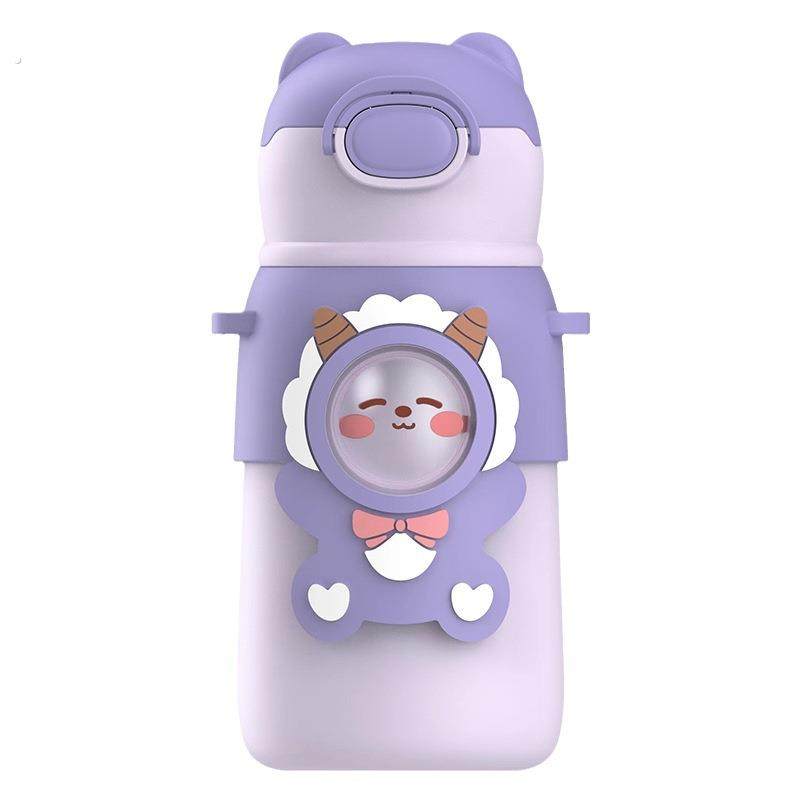 可爱大容量儿童保温杯316女孩学生上学专用吸管杯高颜值宝宝水壶