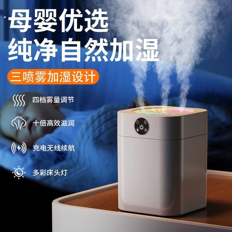 加湿器家用静音卧室桌面孕妇婴儿小型专用空气大喷雾2025新款神器