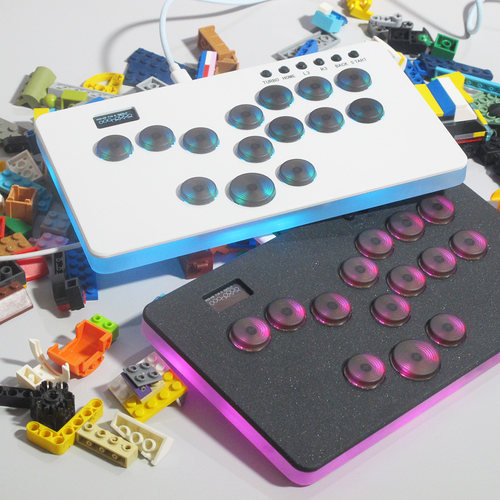 HITBOX铝合金喷涂机械轴格斗摇杆