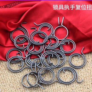 门锁把手卡簧防盗门复位扭簧绣钢大门锁具配件通用防盗锁弹簧大全