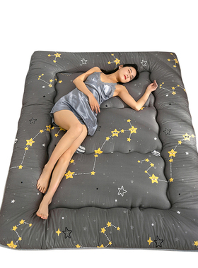 日式加厚打地铺神器家用榻榻米地垫可折叠睡垫懒人卧室床垫床褥子