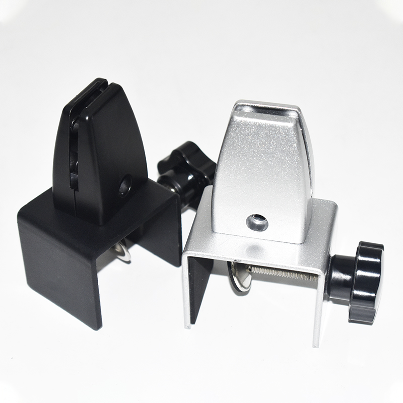 免打孔可移动铝合金屏风夹桌面玻璃固定夹木板夹子办公桌隔板支架