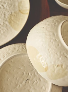 三拾家 立秋 日式好看的碗盘家用清新一人食餐具套装一人用高级感