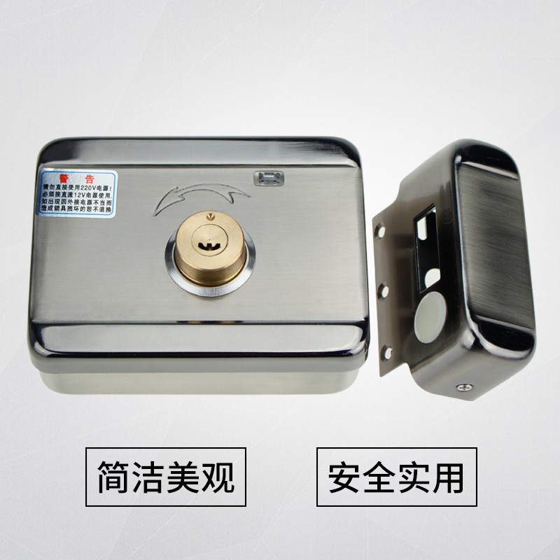 电控锁小区电子门锁家用灵性电机锁门禁单双头静音锁刷卡一体锁