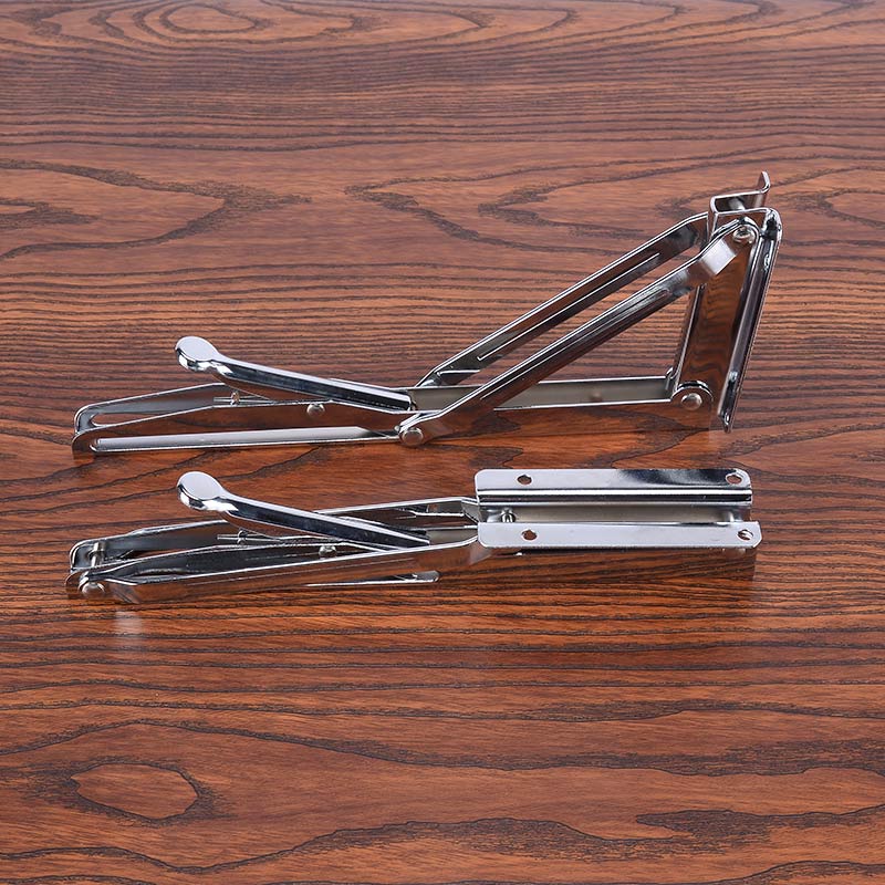 90度比利支架支撑三角托层板架折叠不锈钢弹簧托架隔板置物架加厚