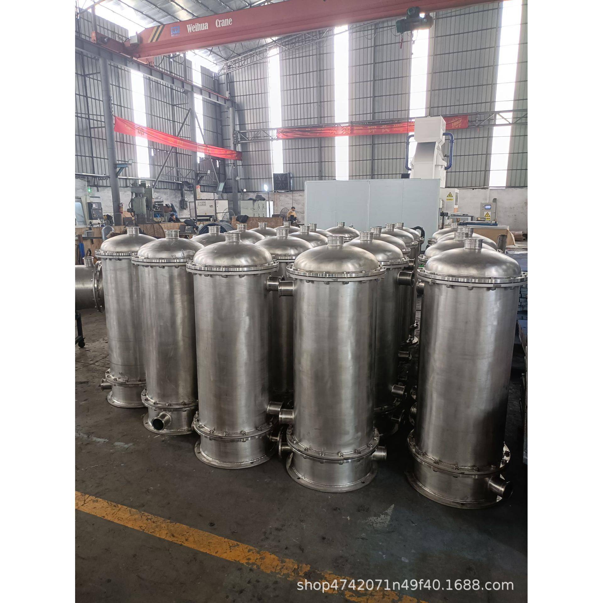 不锈钢器列管式热交换器不锈钢管式冷却器壳管式换热冷凝器