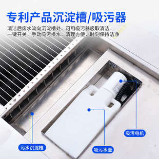 新款往返滚珠式全自动鞋底清洗机风淋室内置无尘室闸机通道洗鞋机