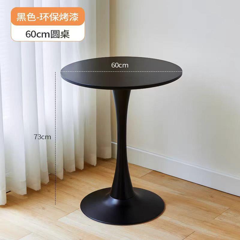 岩板餐桌商用奶茶店酒吧咖啡厅长桌接待洽谈小圆桌食堂小吃店组合