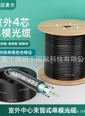 GYXTW四芯室外单模光缆线4芯6芯8芯12芯钢丝非国标铠装中心束管式