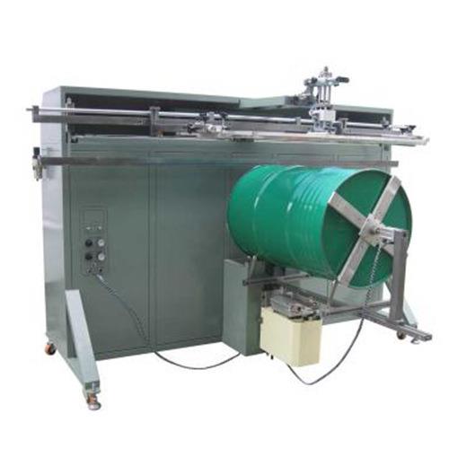 圆面丝印机，化学油桶丝印机，油桶丝印机，塑胶圆面胶桶丝印机