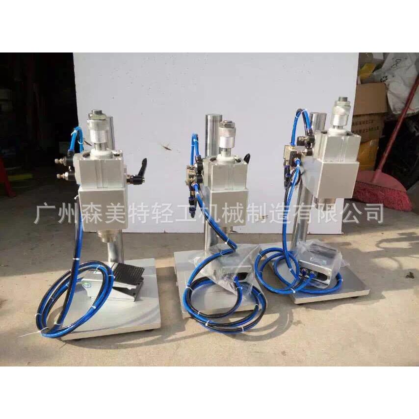 口服液西林瓶锁口机半自动锁口机气动锁盖机安瓶压盖机封口机