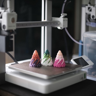 3D打印解压玩具3层穿插塔火山穿越塔旋转螺旋乐创意玩具精致摆件