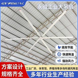 工业大吊扇7.3米厂房仓库大型吊扇通风降温永磁变频工业大风扇