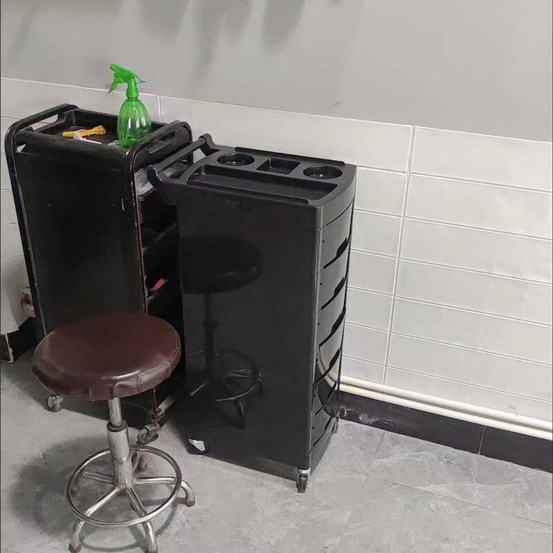 美发店理发店网红染发推车复古美发杠车发廊多功能工具小推车