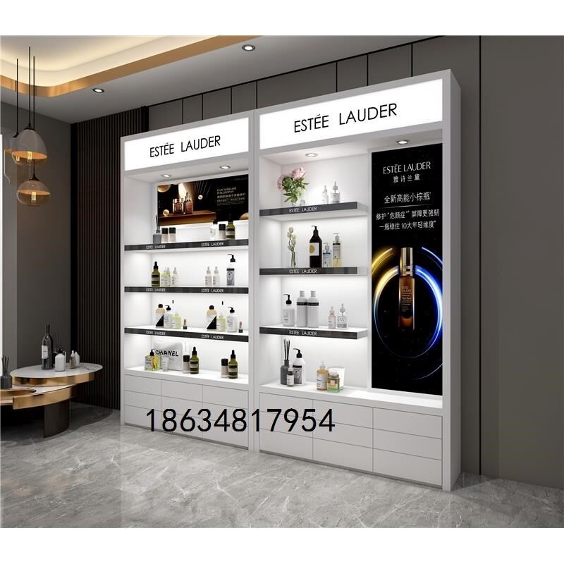 化妆品示柜高柜台店铺样品货架烤漆货柜美容院护肤品产品柜定