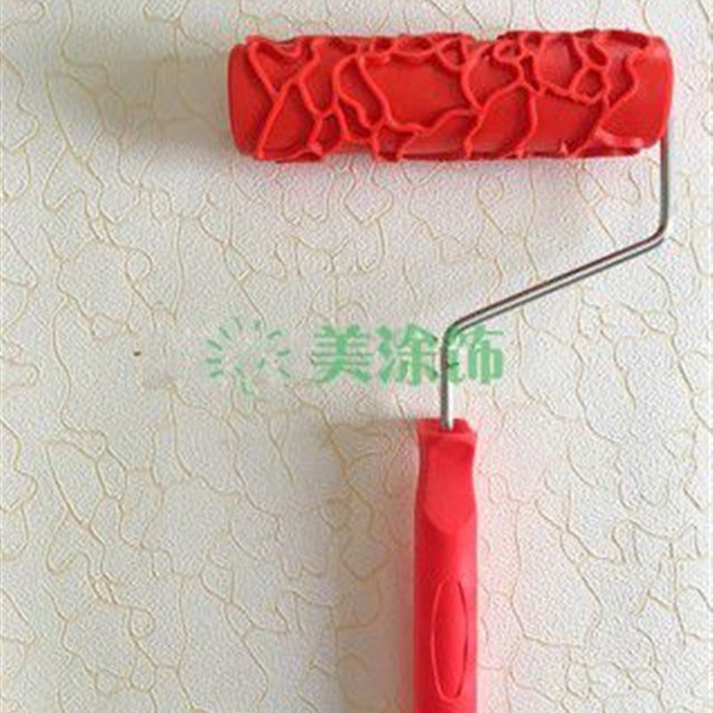 肌理漆压花滚筒刷墙工具肌理壁膜滚筒硅藻泥乱纹压花滚筒